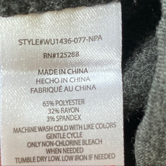 NWT Rae Dunn TOUCH DOWN Grey Sweatshirt Pullover Touchdown Size Small - Picture 5 of 5